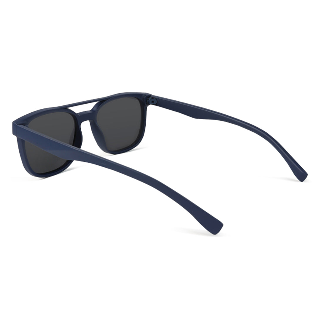 top bar detail wayfarer sunglasses#color_blue-black