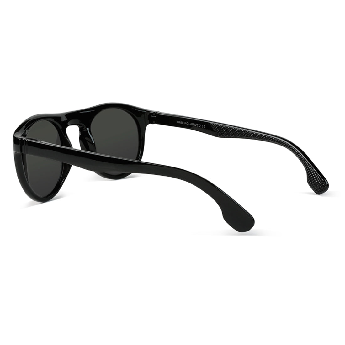 round flat sunglasses#color_black