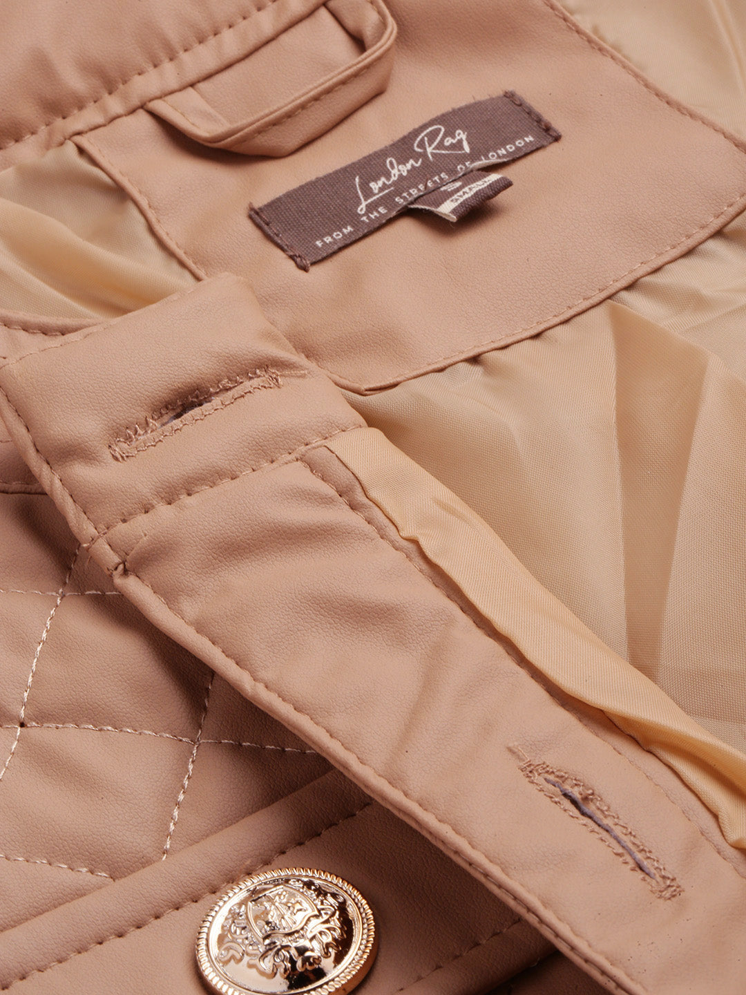 quilted jacket#color_taupe