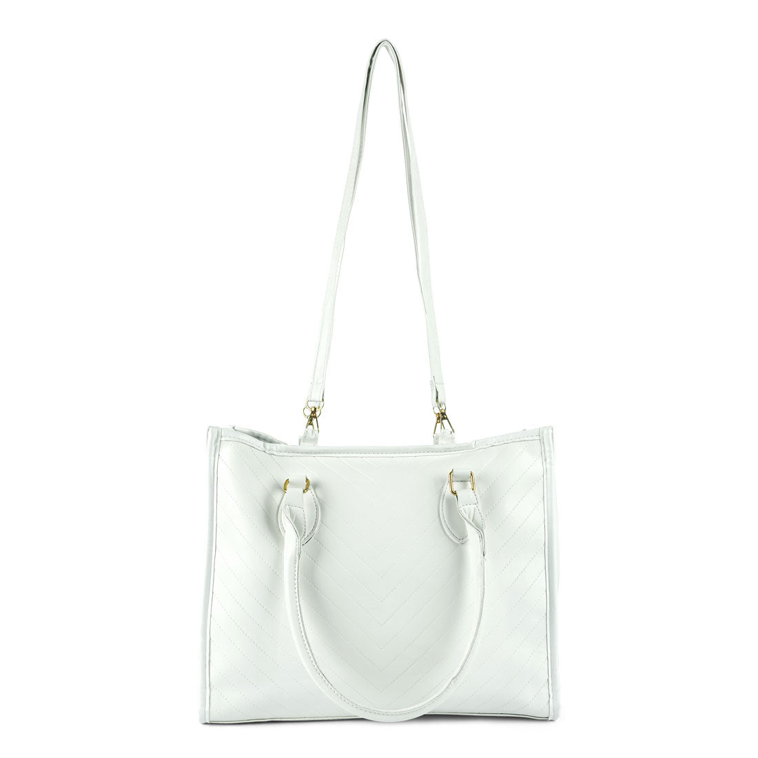 chevron pattern tote bag#color_white