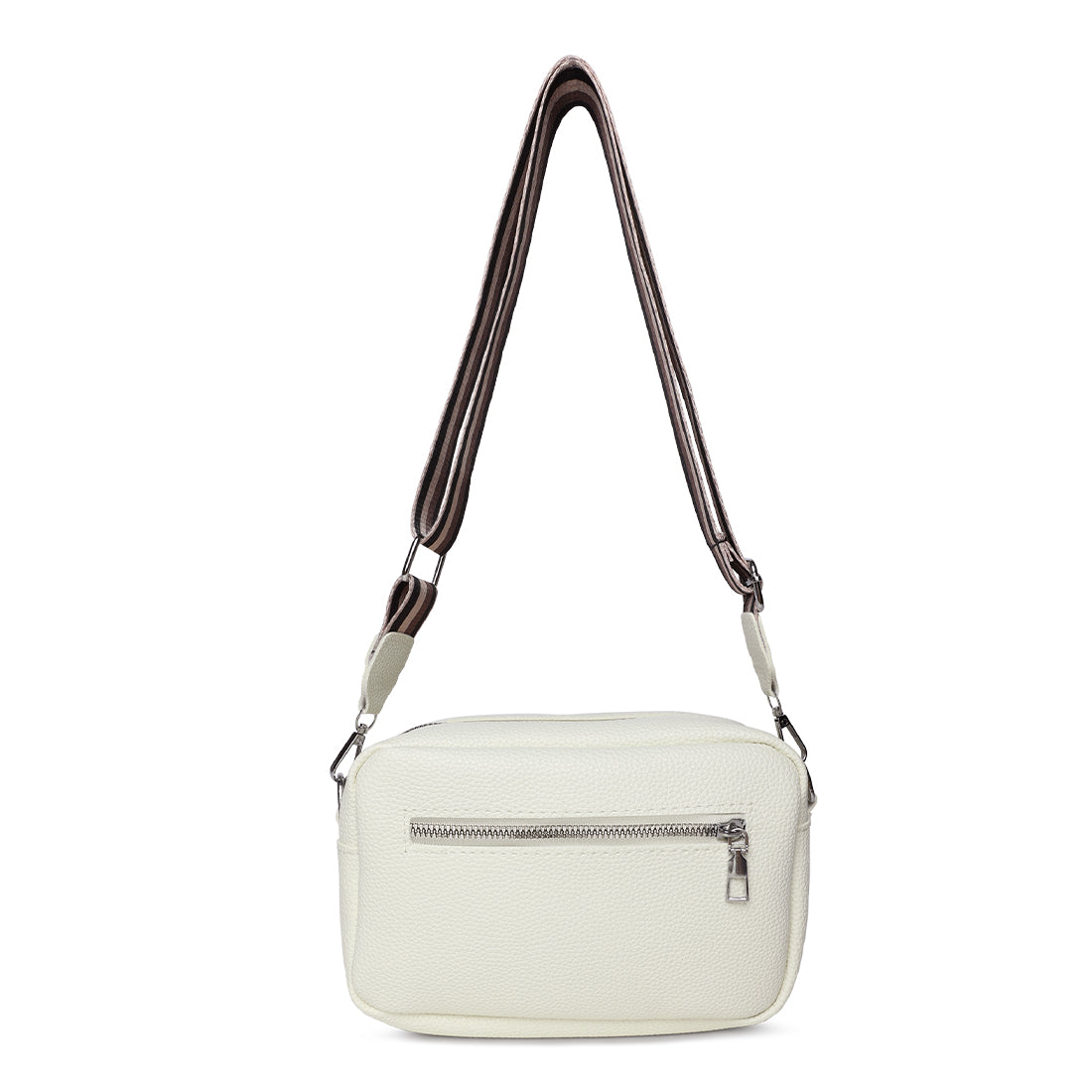 front pocket shoulder bag#color_off-white