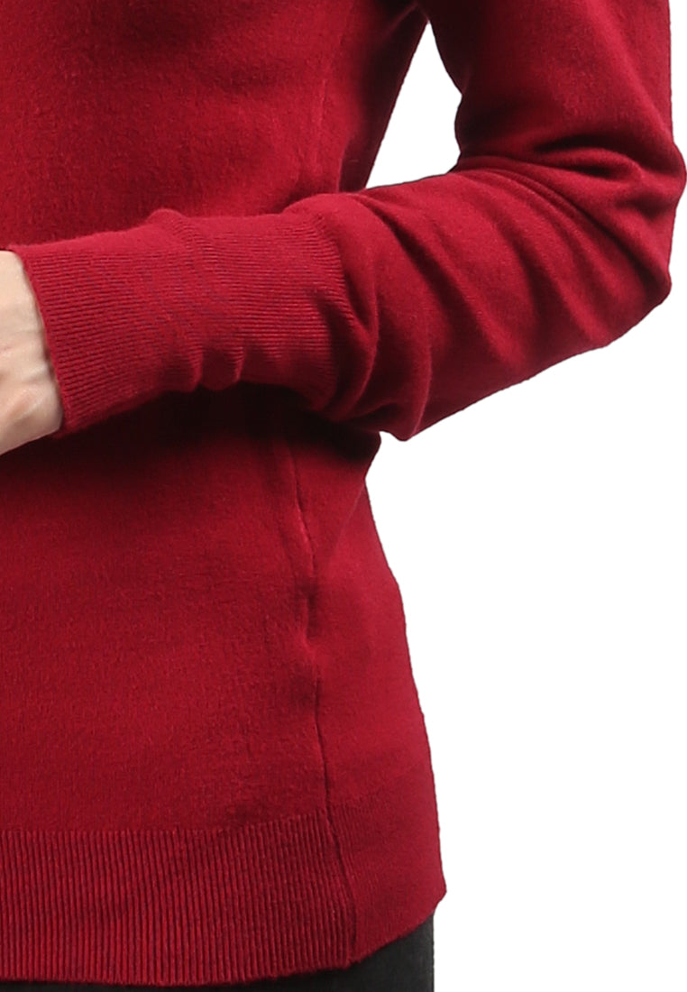 Burgundy Light Weight Pullover Sweater