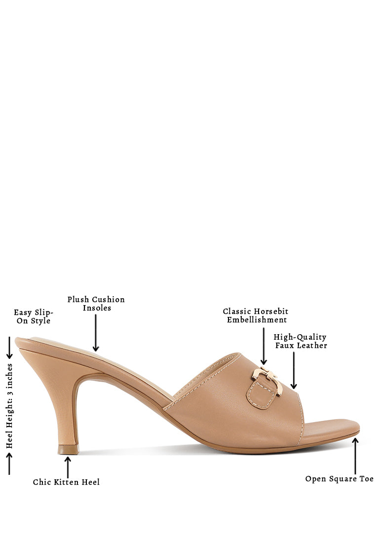 Women Horsebit Detail Heels