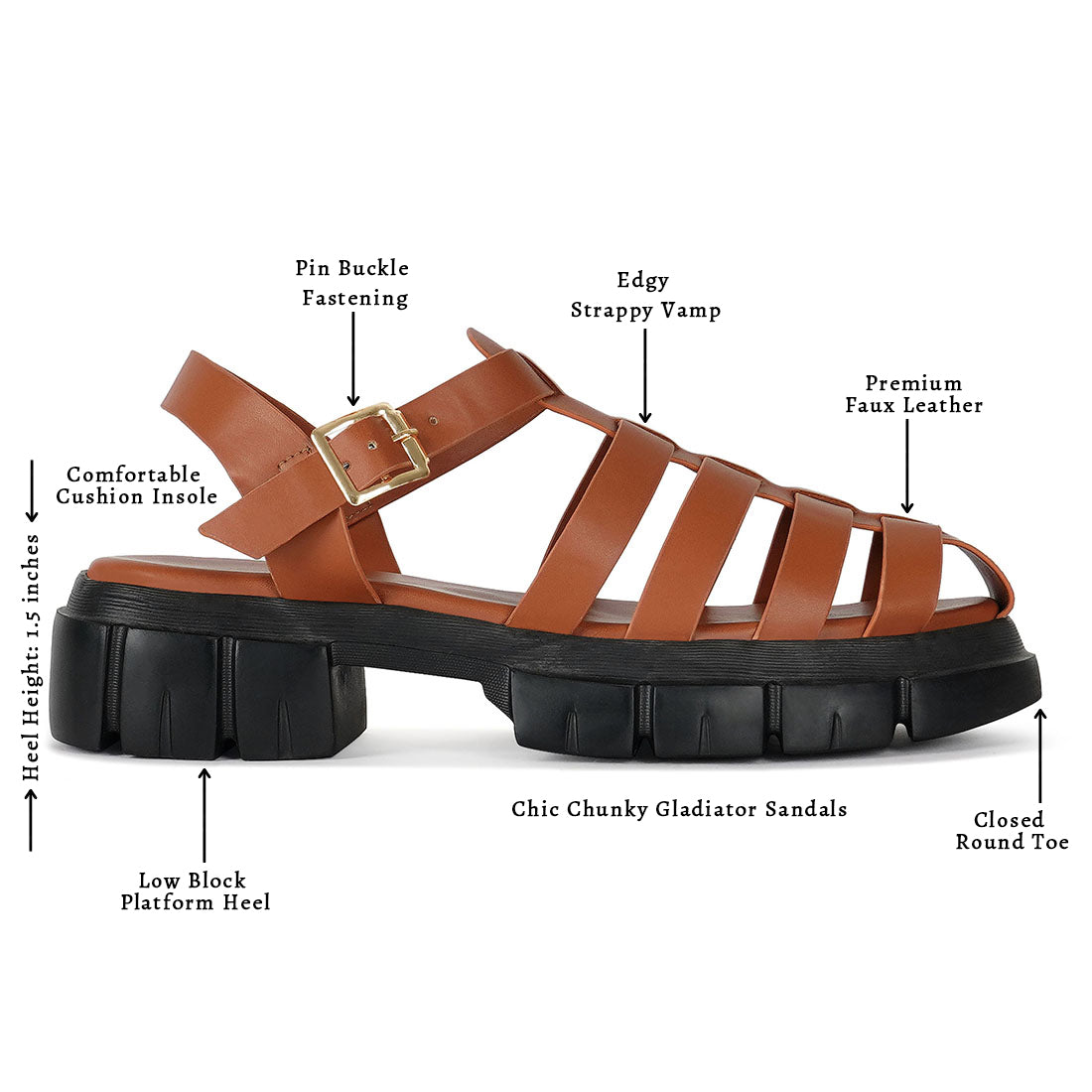 women round toe strappy flatforms#color_tan