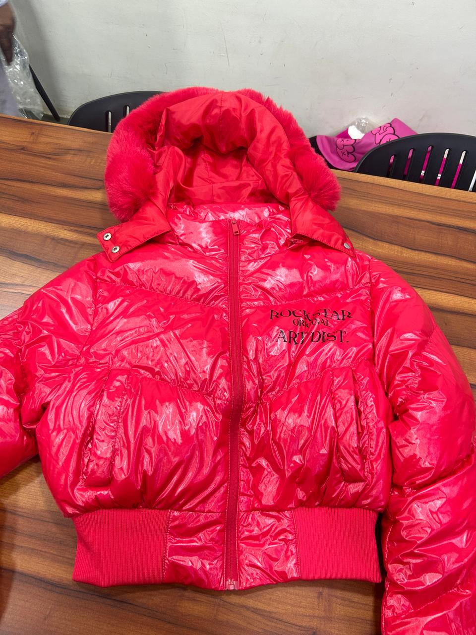 puffer jacket#color_red