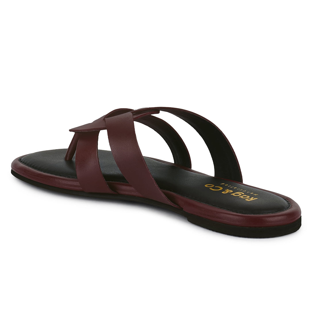 angeles flat slip ons#color_red