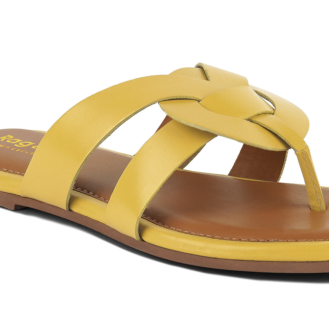 angeles flat slip ons#color_yellow