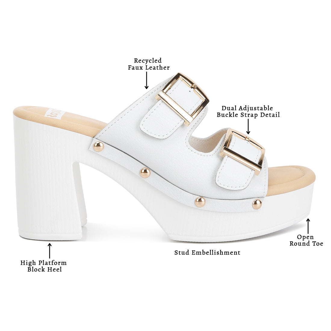 Dual Buckle Strap Clogs