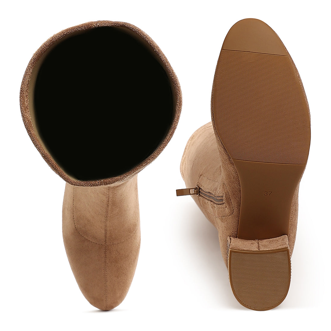 microfiber knee high boots#color_camel