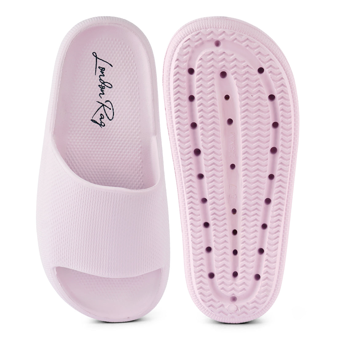 Pink Cabana Black Eva Pool Sliders