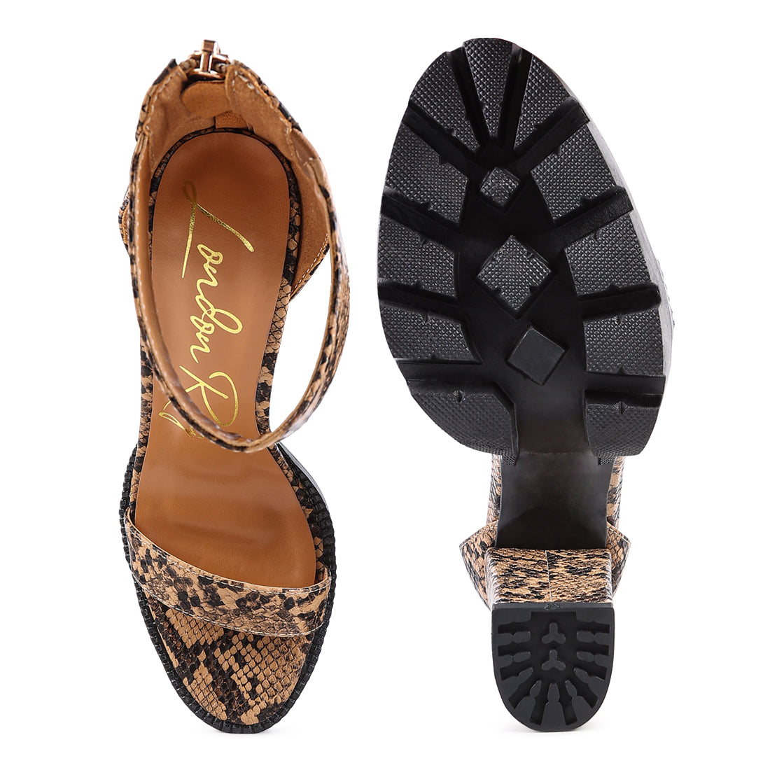 High Heeled Block Sandal