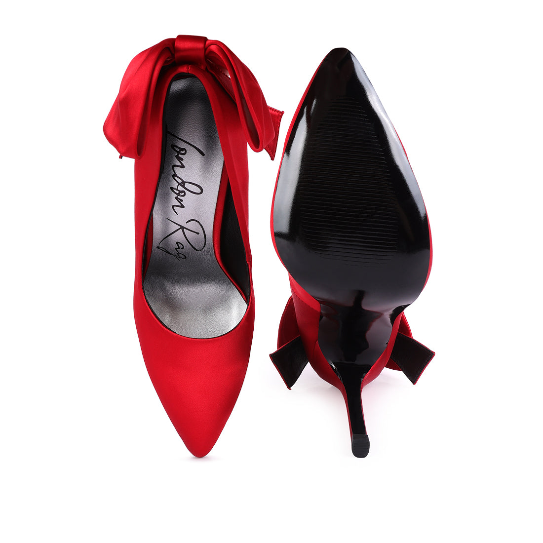 high heeled pump sandals#color_red