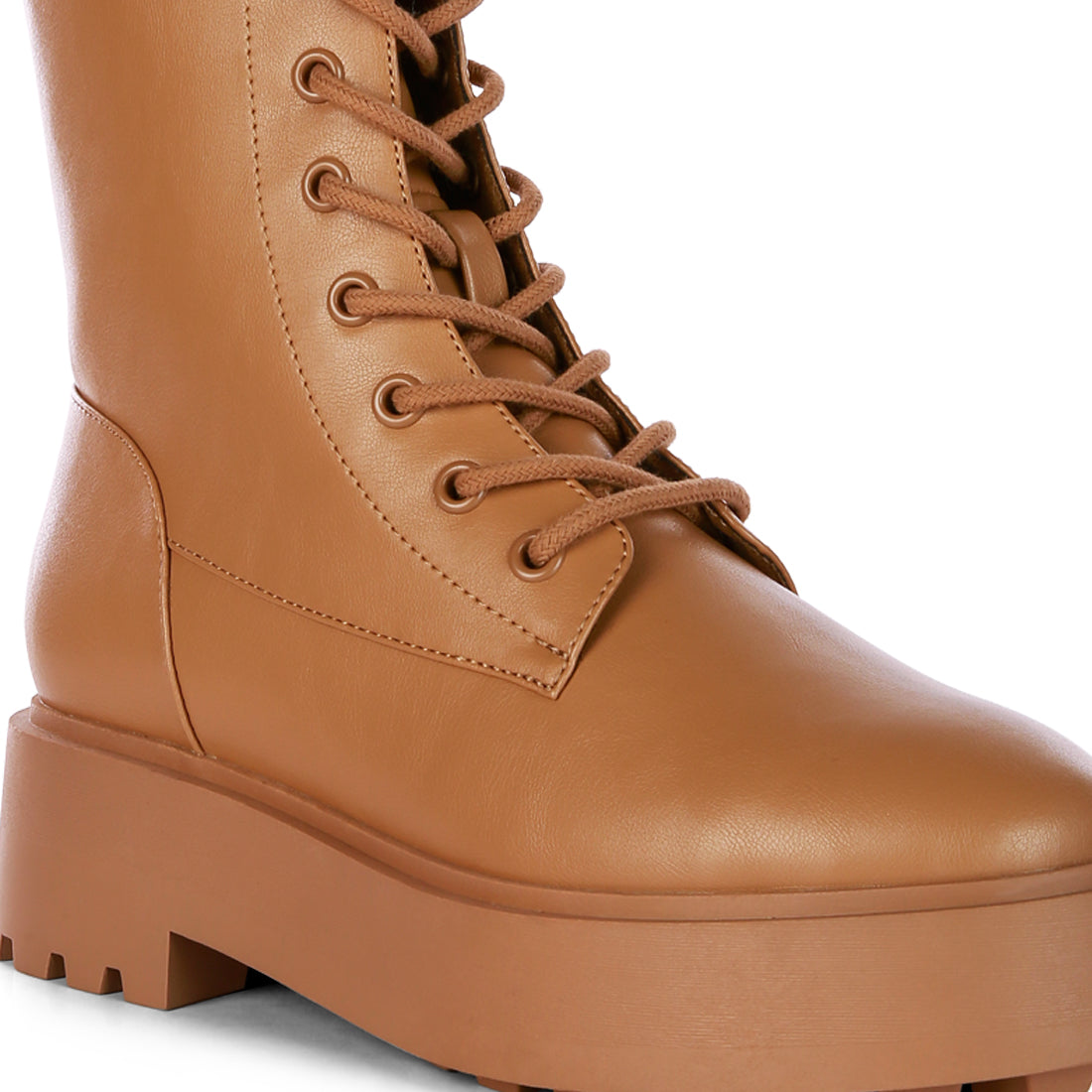 ankle biker boots#color_tan