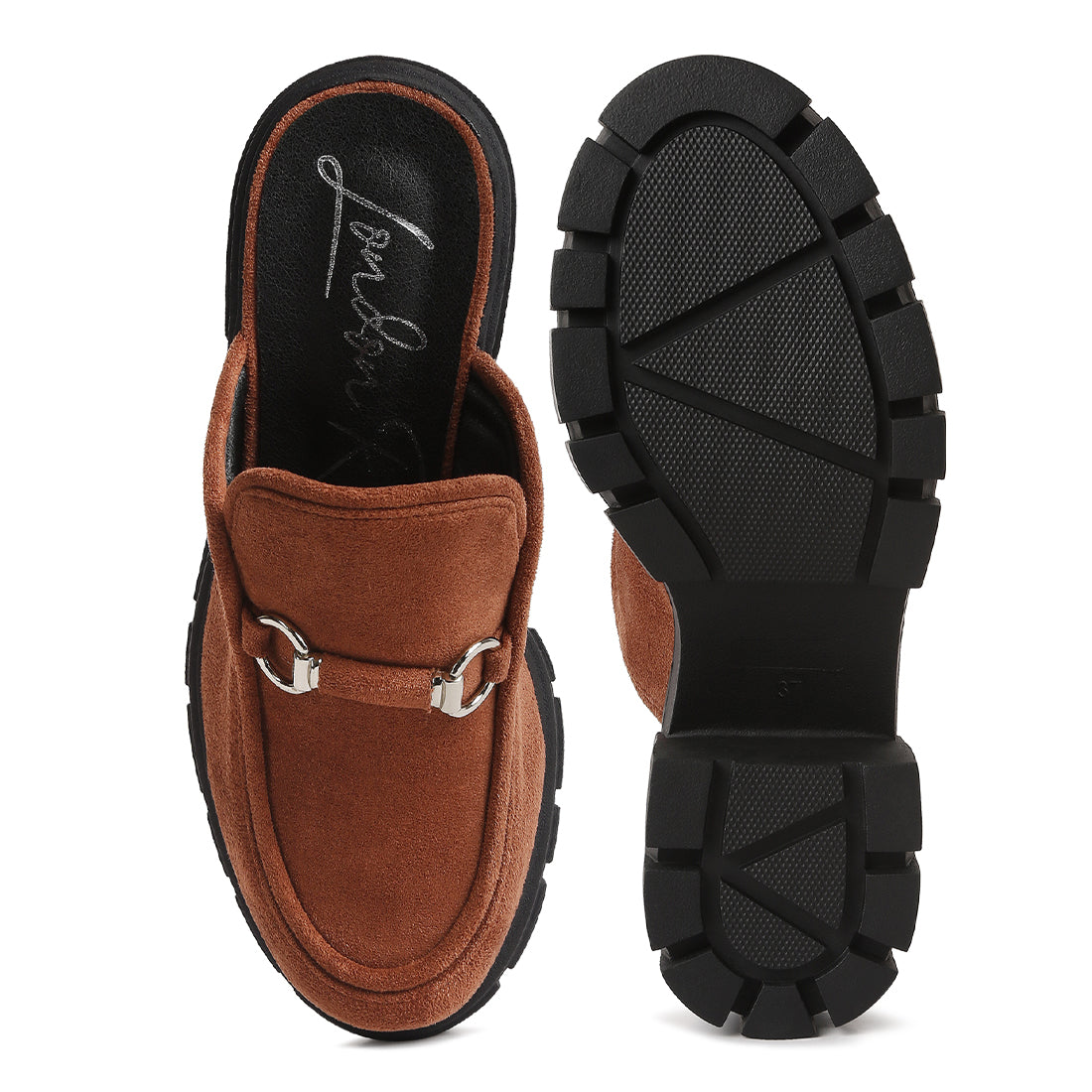 velvet slip on mule#color_tan