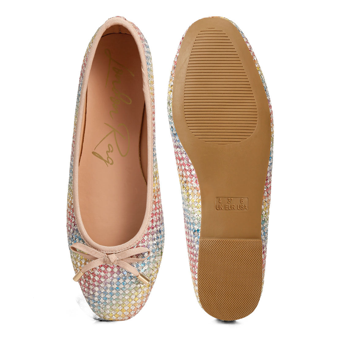 harriet giltter flat ballerina#color_multi