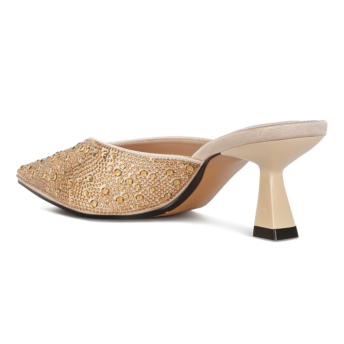 aldora rihnestones embellished mules#color_gold