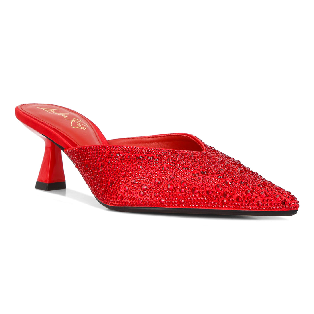 aldora rihnestones embellished mules#color_red