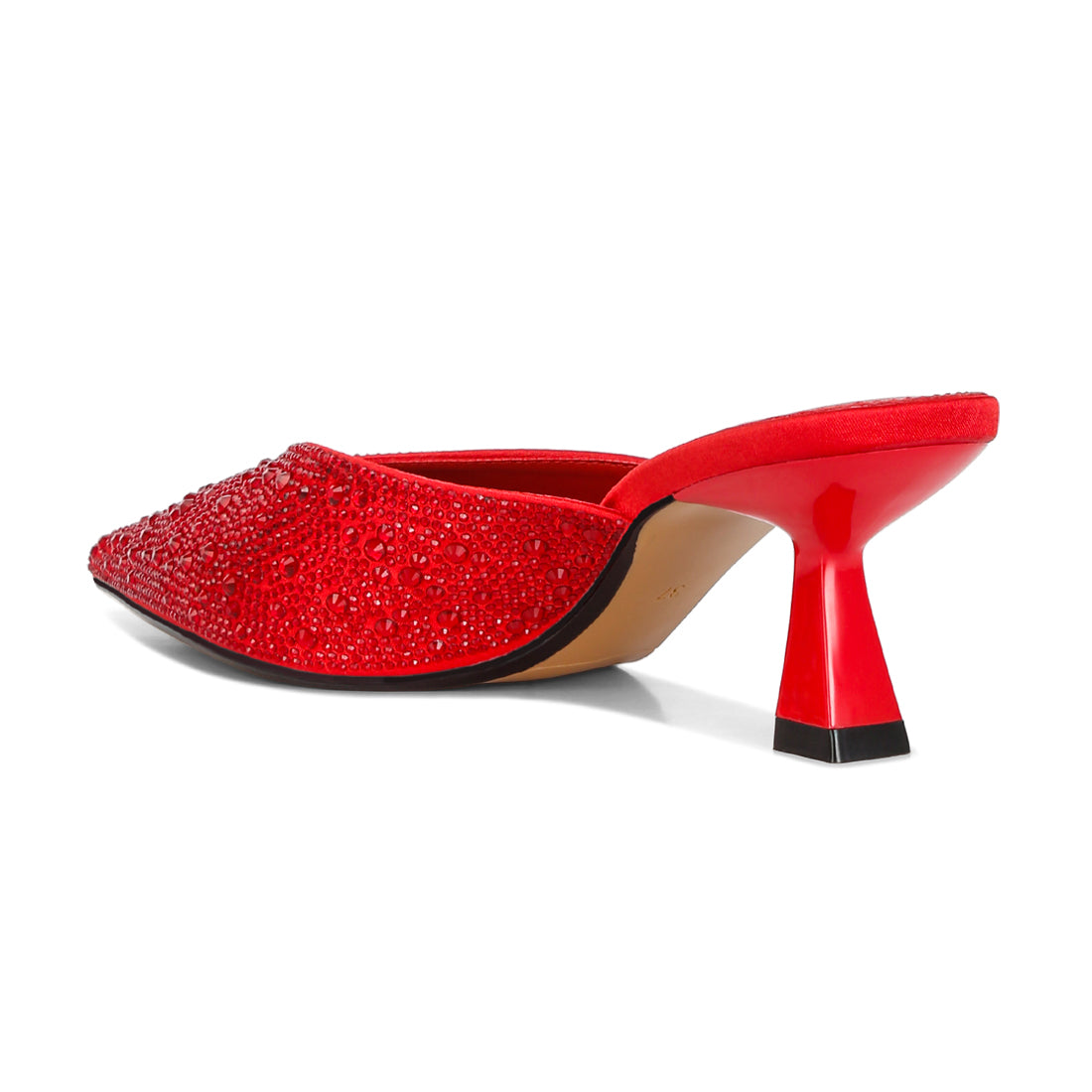 aldora rihnestones embellished mules#color_red