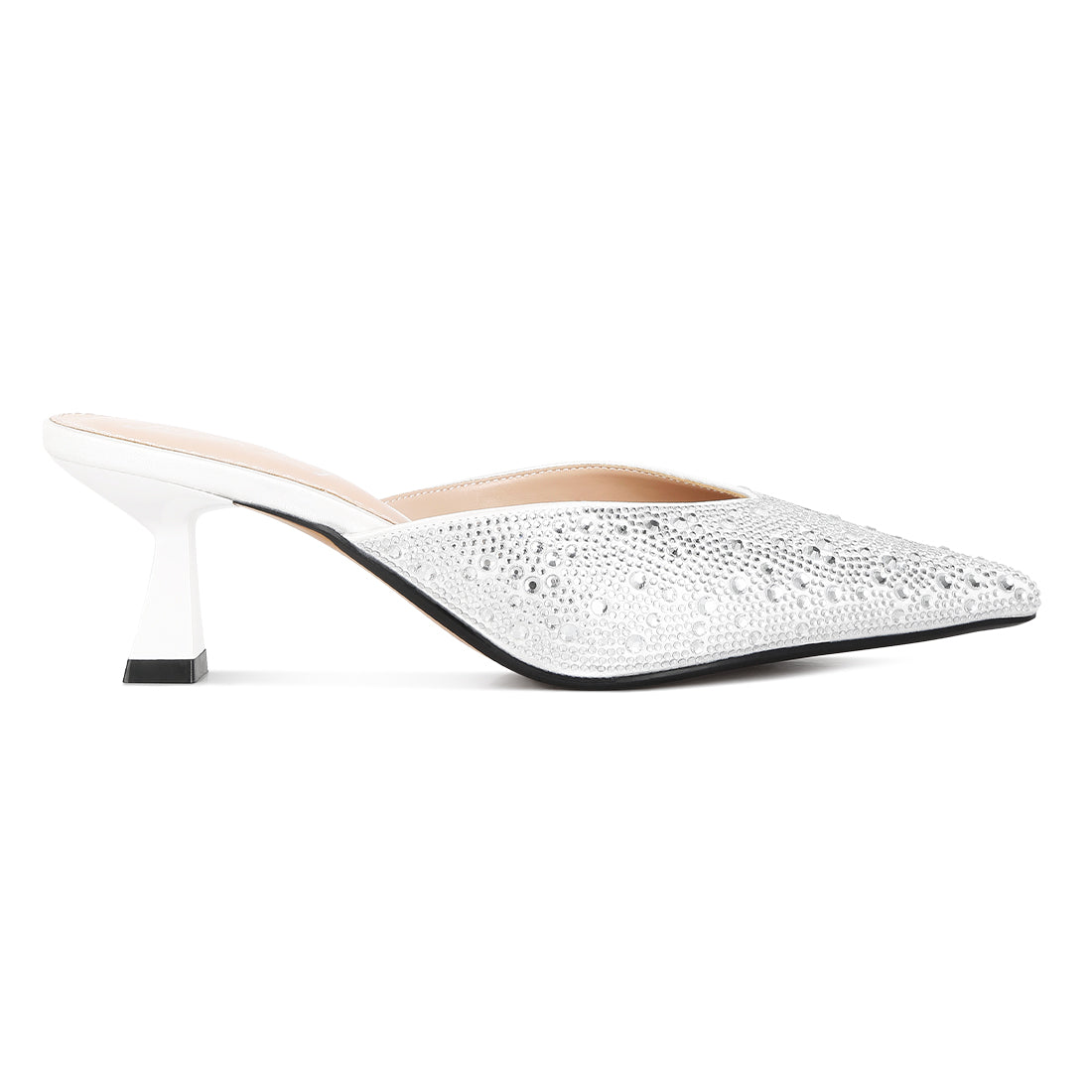 aldora rihnestones embellished mules#color_white