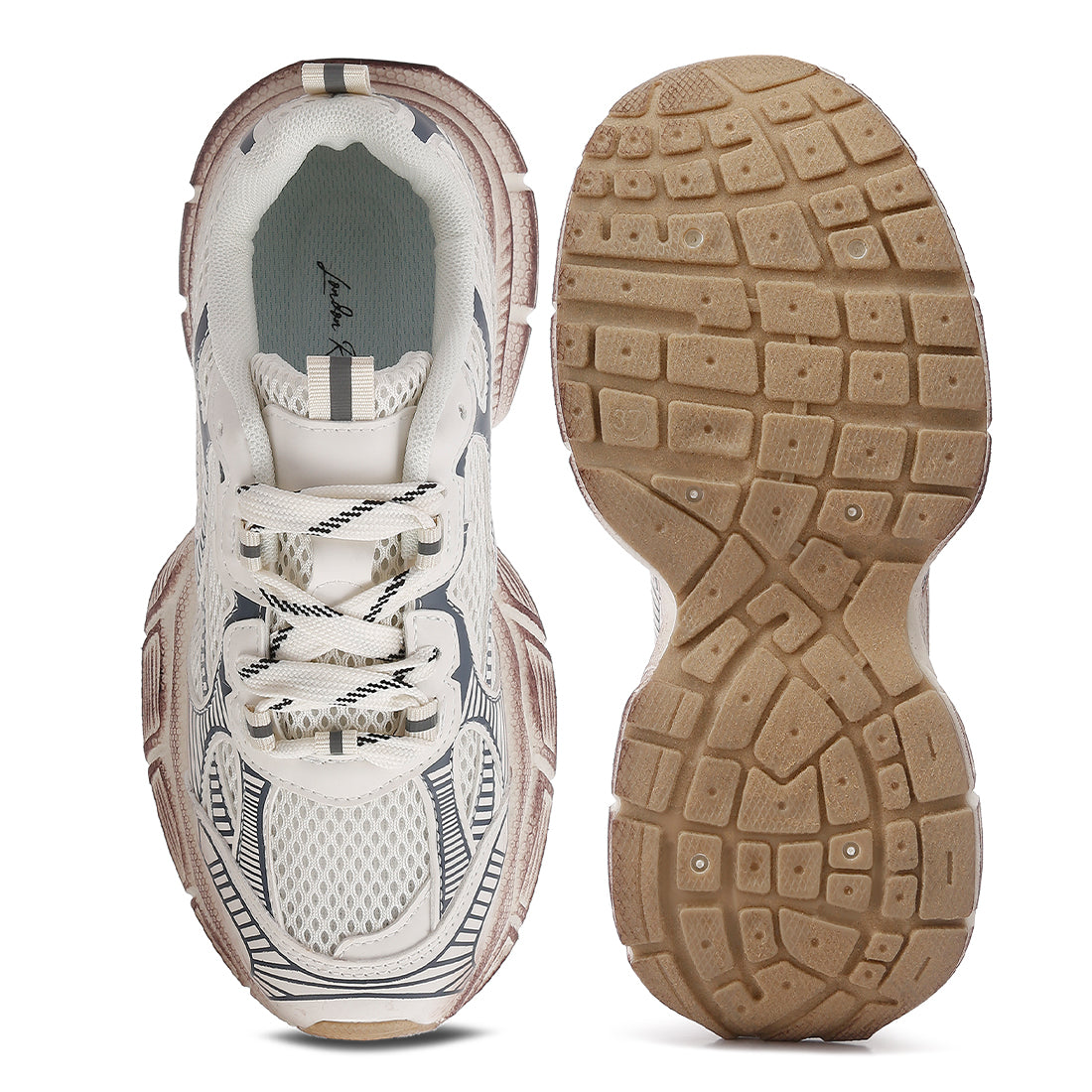 pull tab chunky sole sneaker#color_white