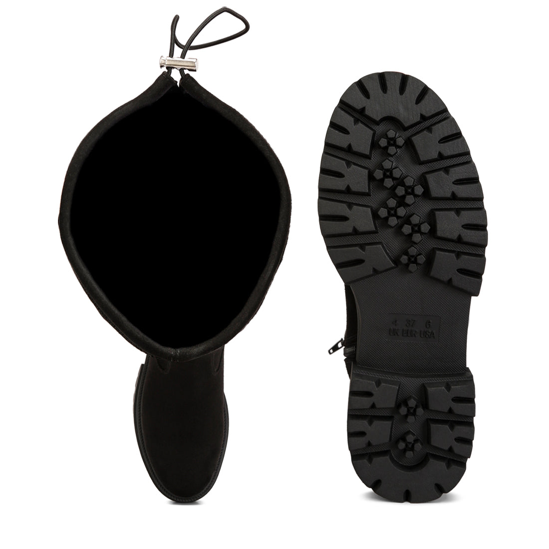 Babette Drawstring Detail Knee High Boots