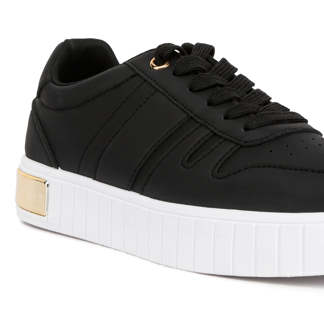 welsh panelling detail sneakers#color_black