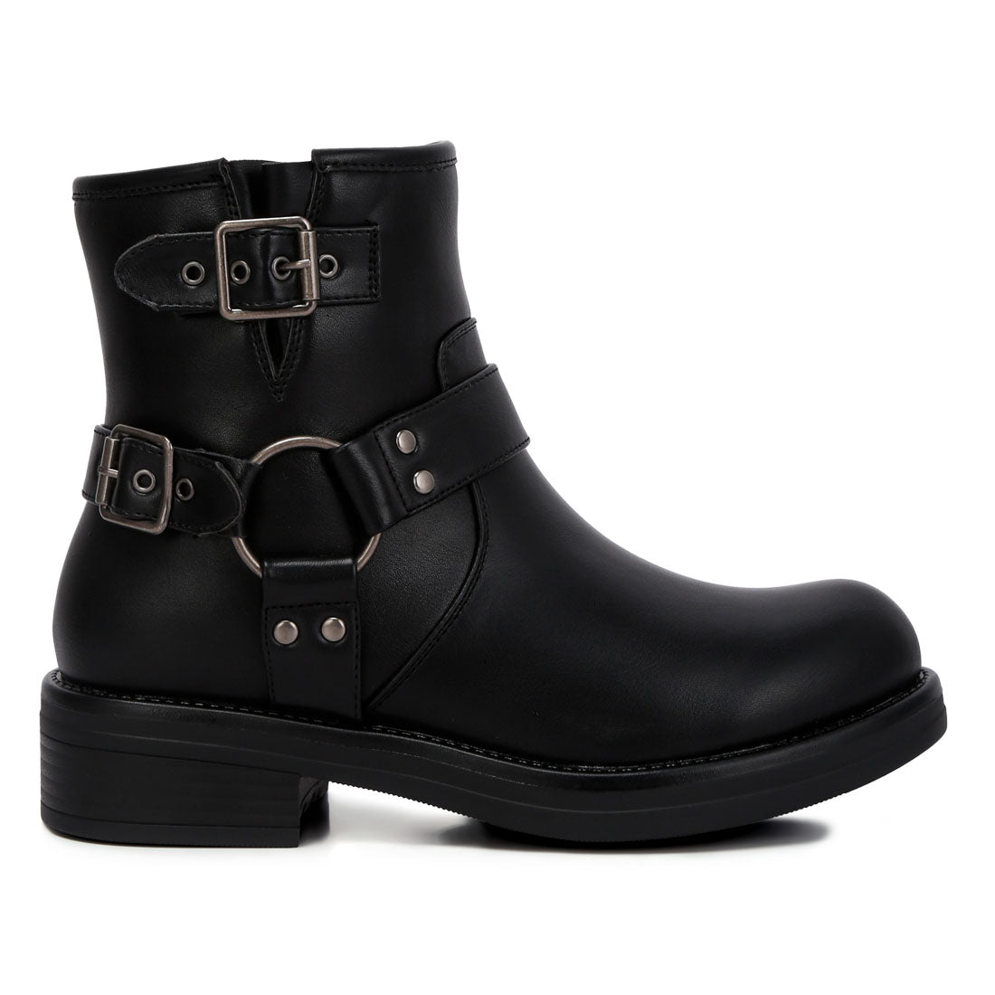 allux pin buckle boots#color_black