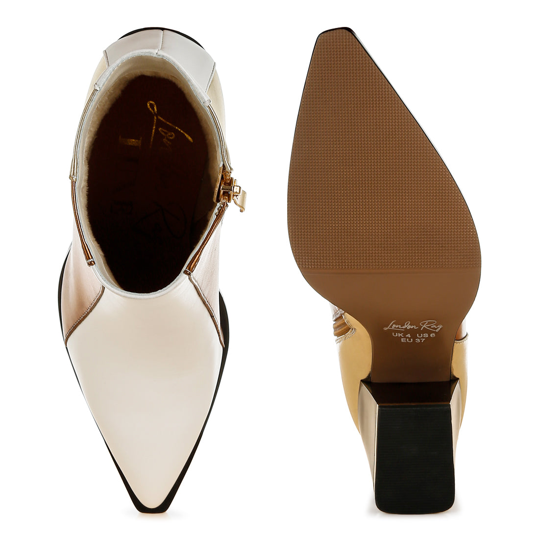 three tone block heel boots#color_off-white