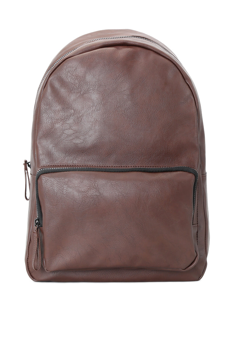 Dark Brown Backpack - Brown