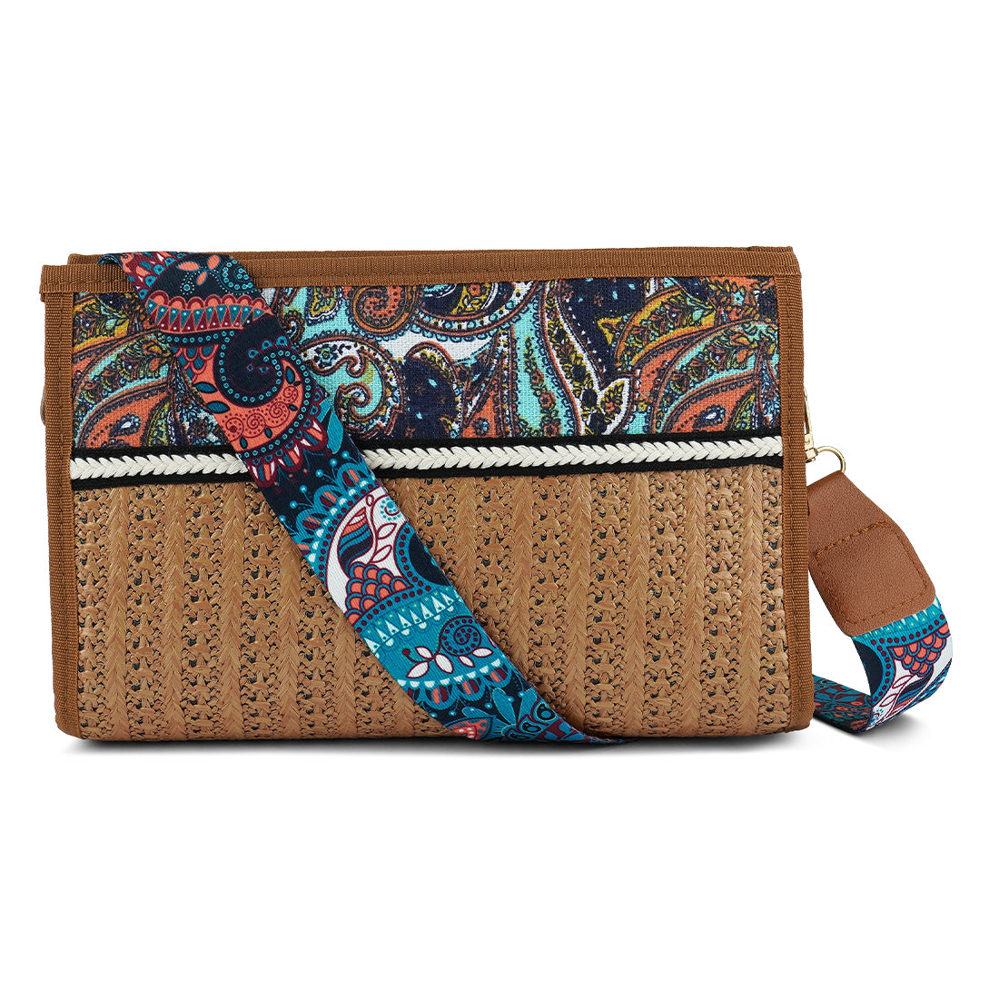 Straw Painted Handbag