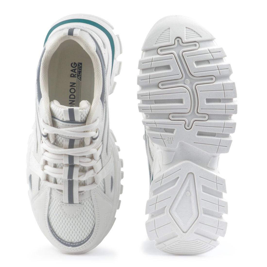 Green Grey Women’s Active Trainers - Grey
