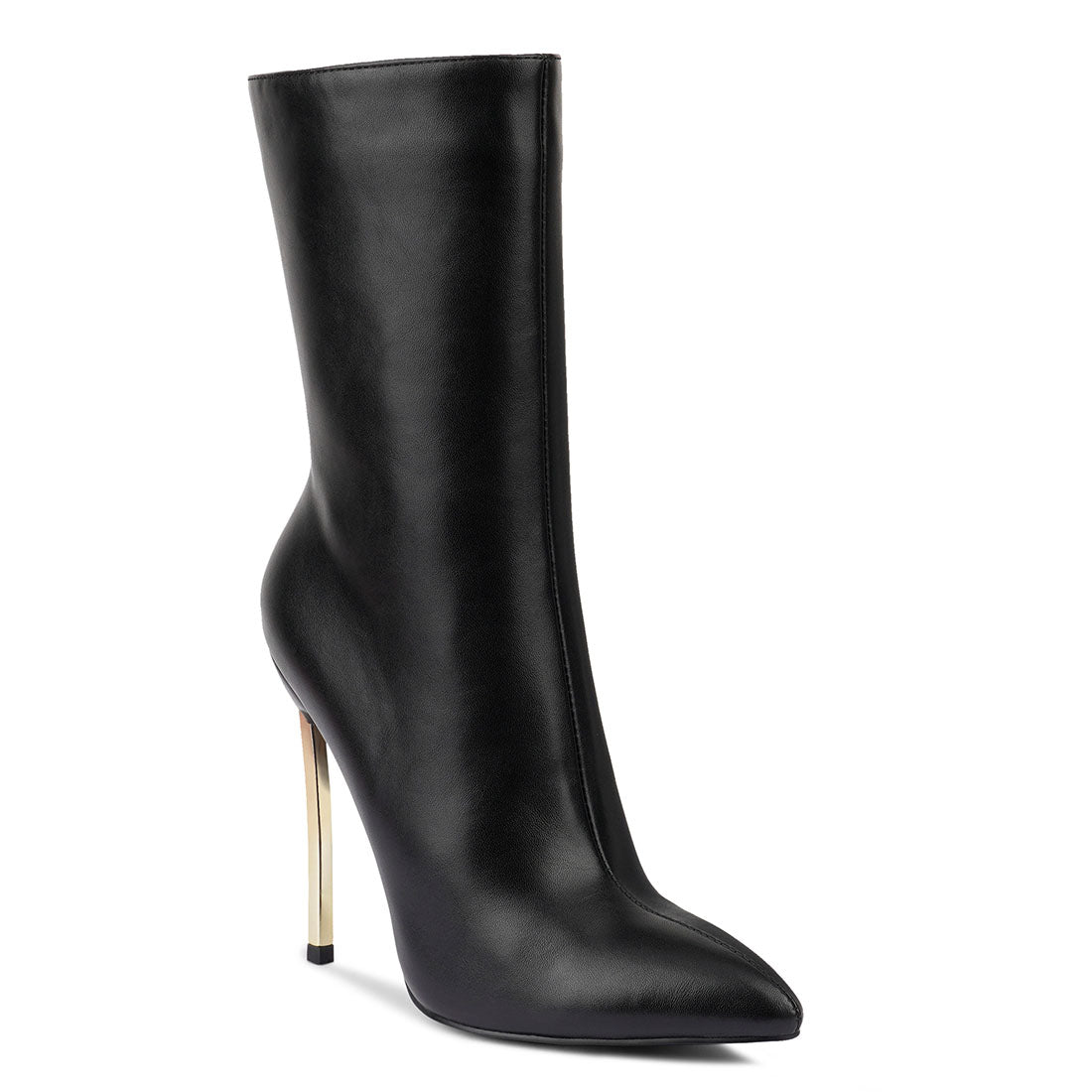 Ankle Stiletto Boot in Black