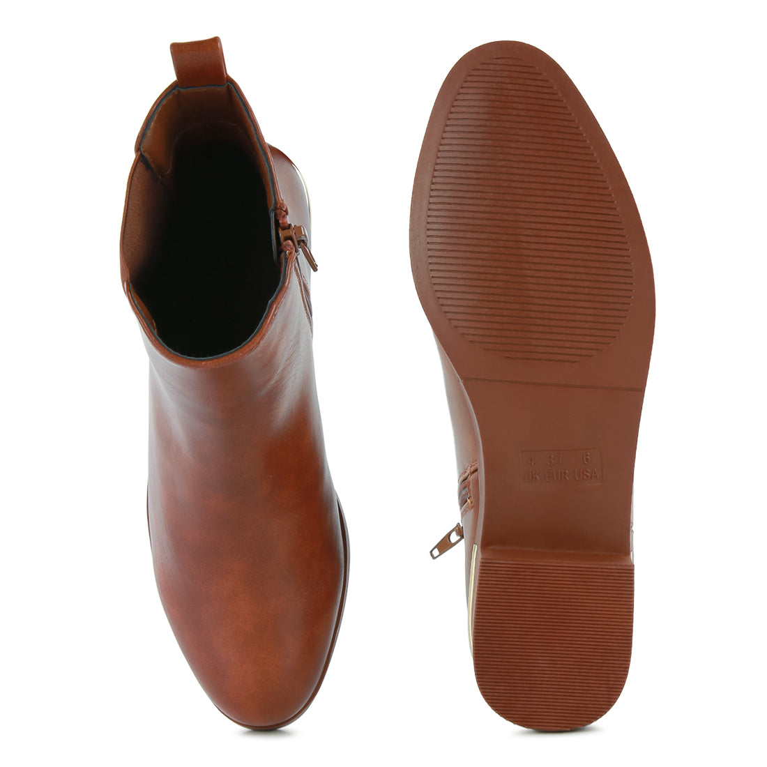 Brown Winter Basic Ankle Boot