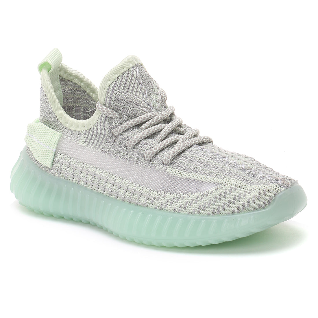 Green Groovey Chunky Sole Sneakers