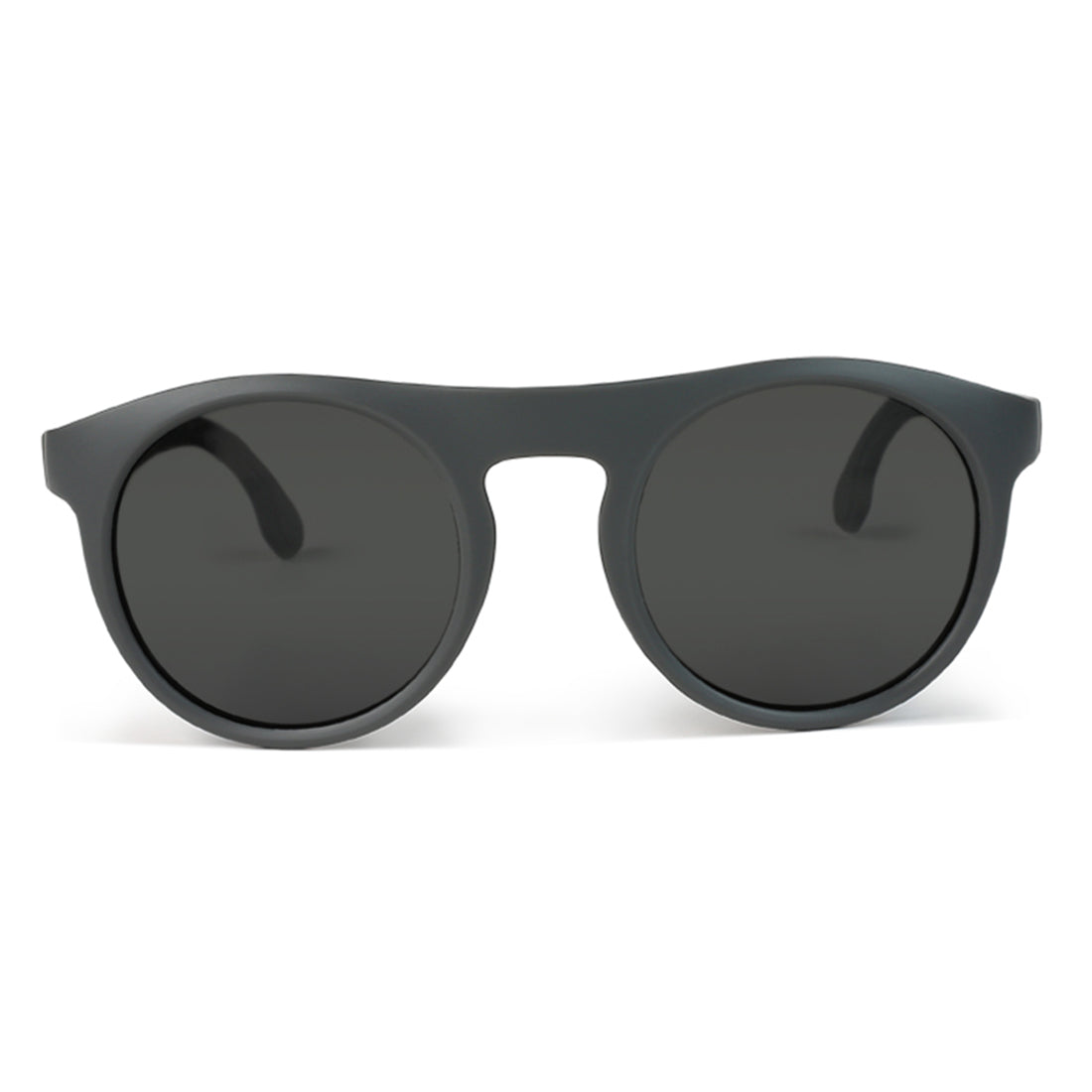 round flat sunglasses#color_grey