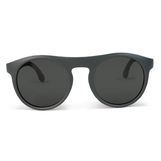 round flat sunglasses#color_grey
