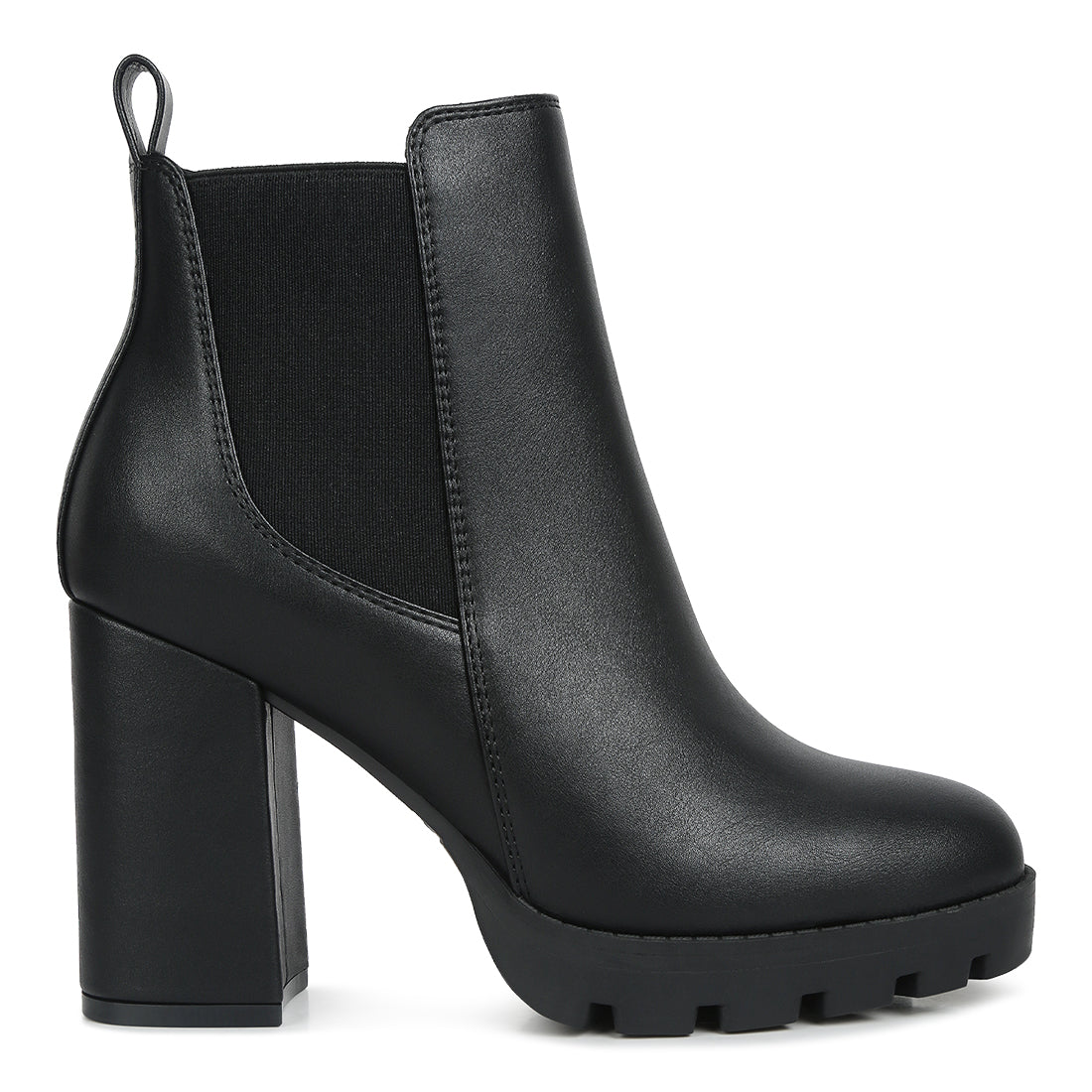 Black Block Heeled Boot
