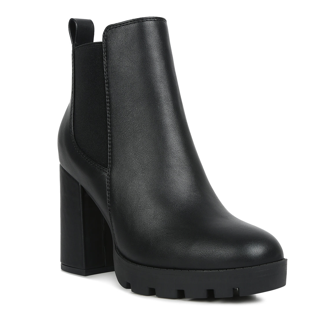Black Block Heeled Boot