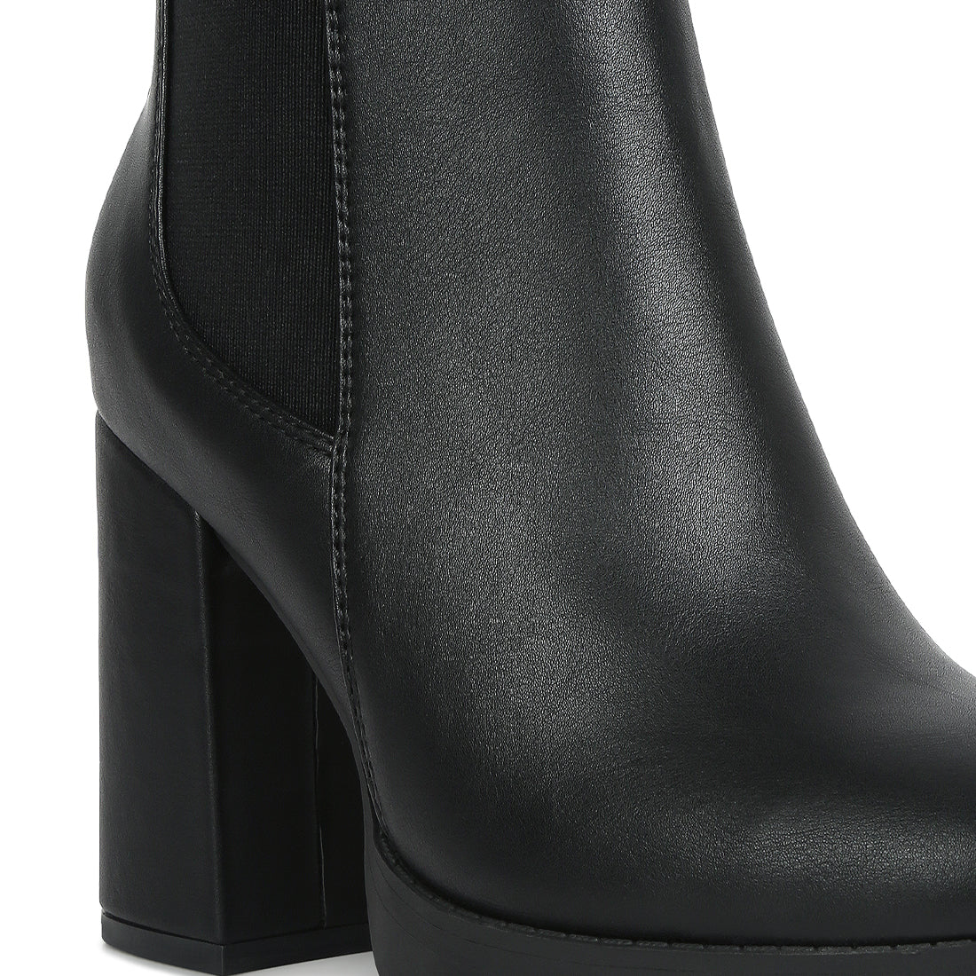 Black Block Heeled Boot