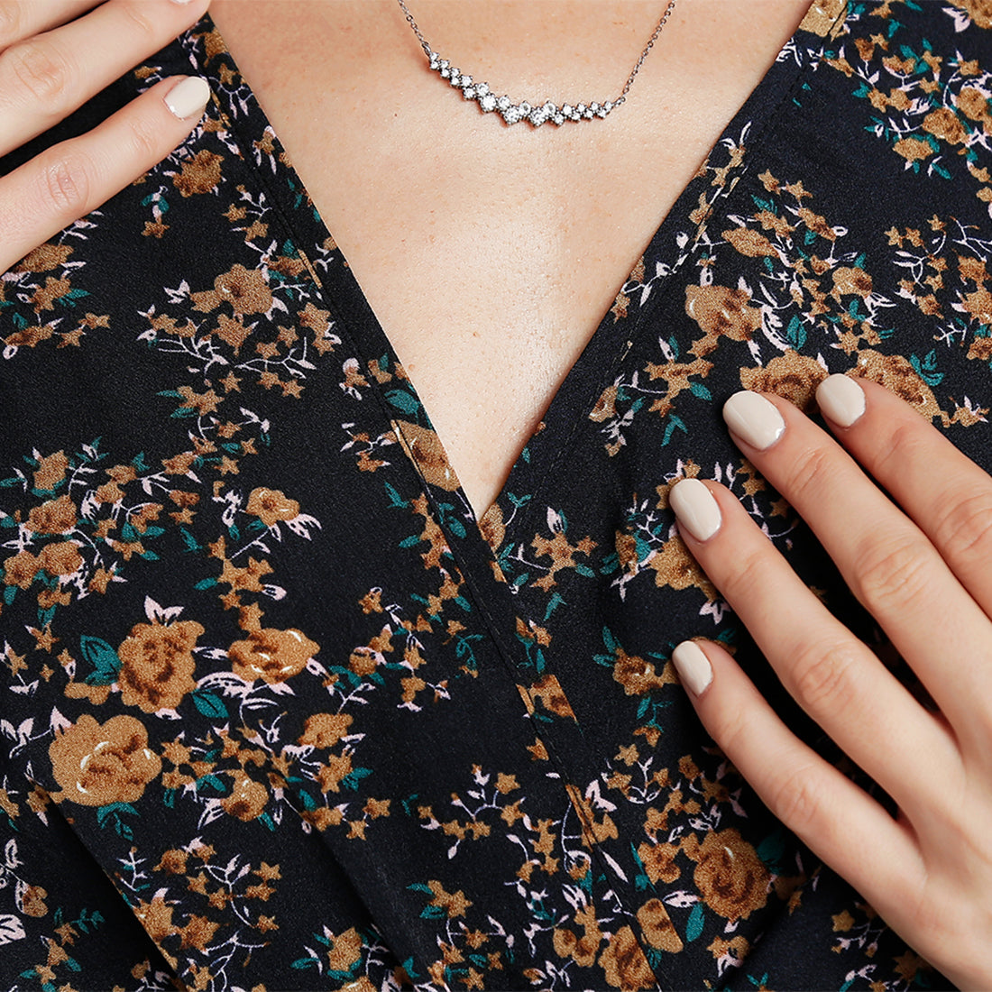 Floral Belted Mini Dress