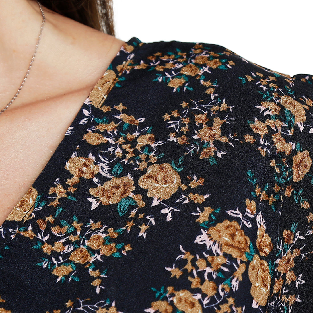 Floral Belted Mini Dress