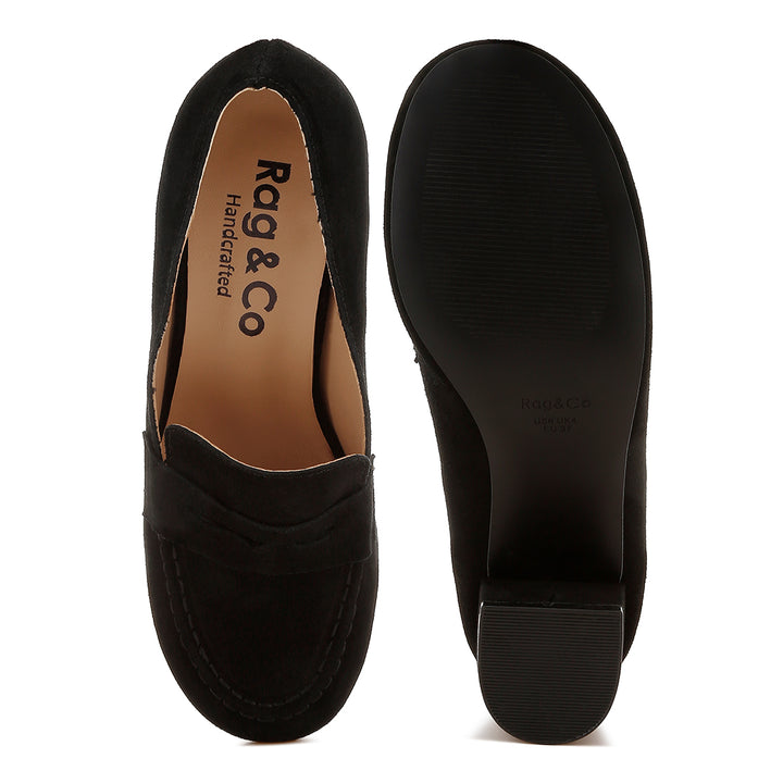 block heel suede loafers
#color_black