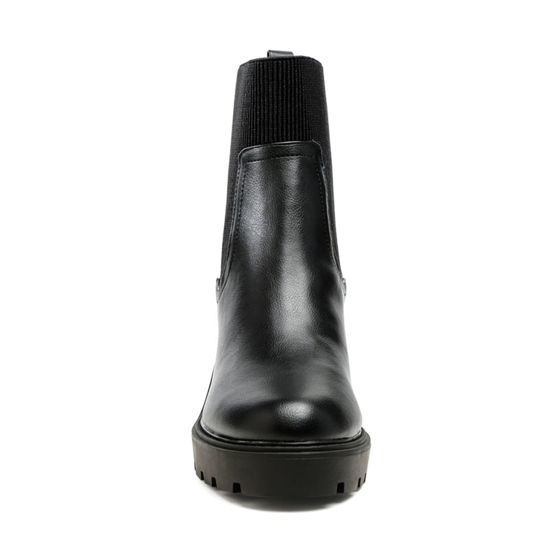 Black Chunky Chelsea Boots