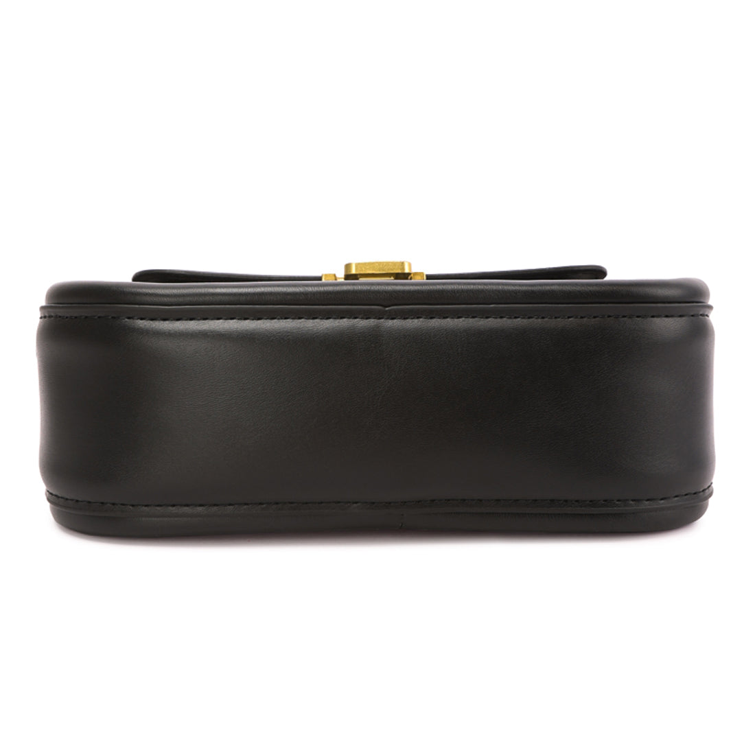 faux leather sling bag#color_black