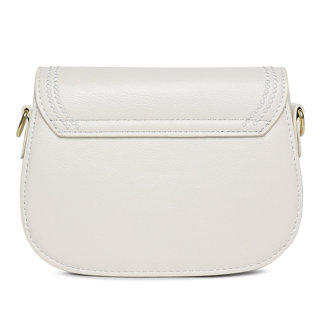 geometric strap shoulder bag#color_white