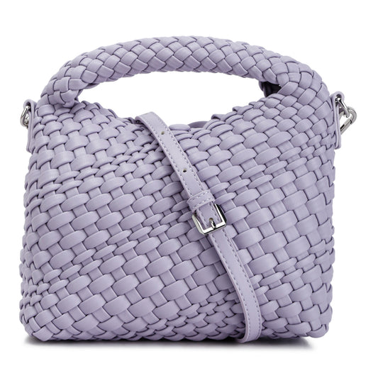 mini woven handbag#color_purple