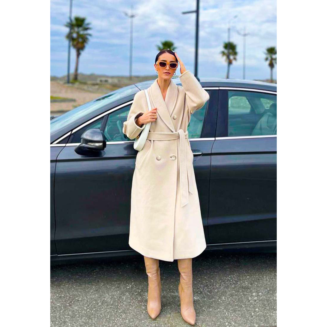 high heeled croc calf boots#color_beige