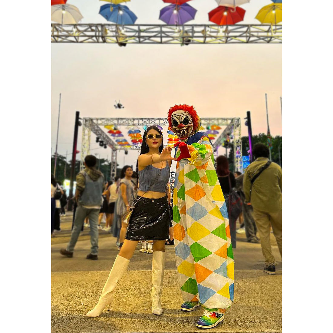 stiletto long boots#color_white