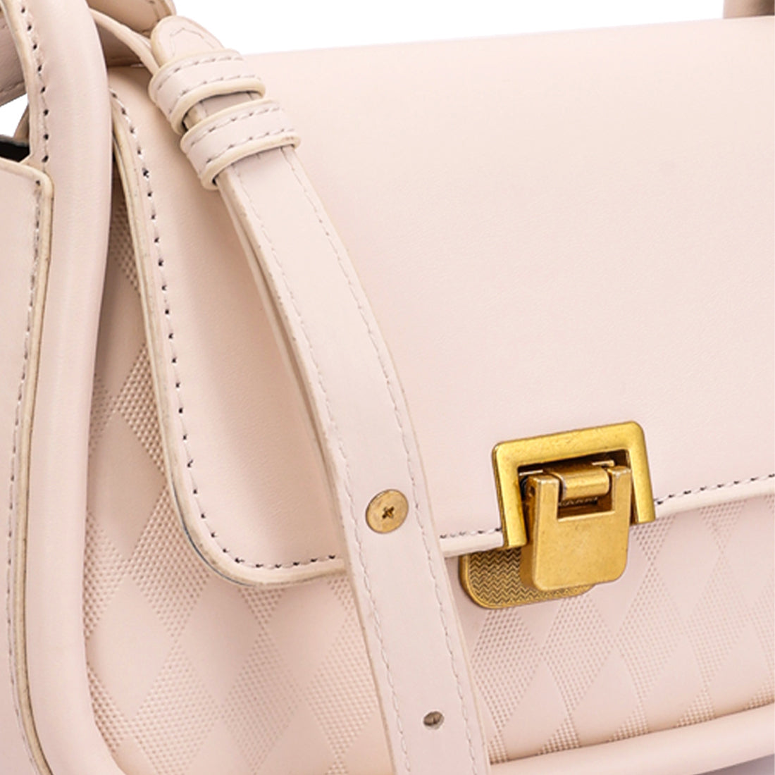 faux leather sling bag#color_white