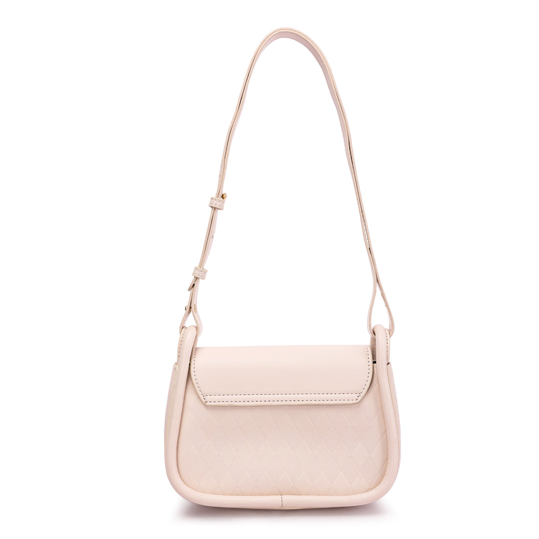 faux leather sling bag#color_white